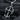 Antique style oxidized 925 sterling silver masonic cross pendant showing depth and texture on rocks