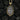 Gold-plated sterling silver Orthodox icon pendant displayed on textured black surface for religious jewelry