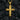 Close up of handcrafted sterling silver cross pendant featuring gothic design and oxidized finish on textured background