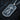 Oxidized 925 sterling silver warrior dog tag showing detailed relief sculpture of Cossack with sabers