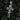 Angled close-up of silver crucified woman pendant highlighting gothic design and craftsmanship details
