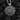 Front view of 925 sterling silver Om mandala pendant with oxidized finish and sacred Devanagari symbol