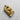Gold-plated Viking warrior pendant showcasing the high-relief detail of the Norse figure, crescent moon, and runes.
