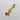 Gold-plated version of the silver guitar skull pendant, showcasing its polished finish and intricate skull body design.