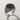 Top-down view of the men's geometric symbol signet ring in oxidized 925 silver, highlighting the triangle and stone details.