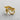 Gold-plated version of the Eye of Horus ring, showcasing the warm tone and brilliant center gemstone on a white background.