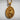 Saint Mary Magdalene Medallion Pendant, gold vermeil, front view
