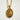 Saint Clare Pendant, gold vermeil, front view