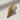 Waffle Ice Cream Cone Pendant, gold vermeil, angled close-up view