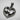 Interlocking Hands Heart Pendant, oxidized silver, front view with shadow on white surface