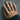 Beamed Eighth Note Ring, worn on model hand