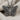 Feather Wing Butterfly Pendant, oxidized silver, straight angle on fabric