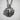 Detailed view of the oxidized silver sun face pendant showcasing exquisite 3D sculpted facial features