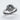 Pave Triangle Ring, oxidized silver, angled perspective view
