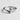 Three Stone Bypass Ring, angled view on white surface