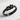 Celtic Love Knot Ring, black rhodium, angled product view