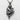 Mermaid Pearl Pendant, oxidized silver, front view on white background