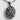 Rose Bouquet Pendant, angled side view on textured background
