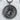 Pregnant Mother Pendant, black rhodium, front view on stone