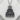 Osaka Castle Pendant, oxidized silver finish, front view
