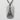Close-up of solid sterling silver Tokyo Tower pendant highlighting the engraved stencil lettering and lattice