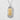 Close-up of Japanese kanji engraving on gold vermeil plaque set in brushed oxidized silver pendant