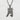 Kanji Moon Pendant, black rhodium, front view