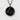 Kokoro Kanji Pendant in black rhodium plated finish, product photo