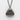 Onigiri nori wrap pendant, black rhodium finish, front view