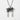 Sakura Torii Gate Pendant, oxidized, front view