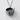 Top-down view of the handcrafted matcha tea pendant showing the engraved swirl detail and oxidized silver interior.