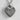 Close-up of the sterling silver heart urn pendant highlighting the secure screw-top mechanism and starry details