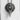 Three Eyed Raven Head Pendant, oxidized silver, product photo