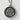 Dragon Trinity Knot Pendant, oxidized silver, front view