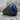 Lapis All Seeing Eye Ring, black rhodium, side view on stone