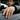 Archangel Michael Defeating Dragon Ring, oxidized, worn on model's hand