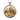 Lion pride pendant, two-color front view on white background