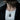 Bundesadler shield pendant, oxidized silver, worn on model neck on a chain