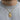 Bear Dog Tag Pendant in gold vermeil, worn on model around the neck