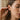 North Star Drop Earring, gold vermeil, worn on model ear