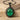 Filigree Oval Emerald Pendant, black rhodium plated, product photo