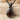 Teardrop Garnet Solitaire Pendant, black rhodium plated product photo