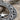 Scroll Crescent Star Pendant, oxidized, close-up of scrollwork relief and star
