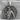 Hermes Caduceus Medallion Pendant, oxidized, product photo