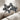 Double Gothic Cross Bypass Ring in oxidized silver