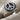 Nova peace signet ring, oxidized silver finish, product view