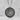 Saint Christopher Compass Medal Pendant, oxidized silver, angled product photo