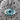 Evil Eye Iris Halo Pendant, oxidized silver, product photo