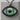 Evil Eye Night Halo Pendant, oxidized silver, product photo