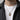 Saint Florian Water Pendant, oxidized finish, worn on model neck with chain
